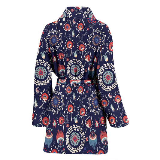 Suzani Print Design LKS305 Women Bathrobe