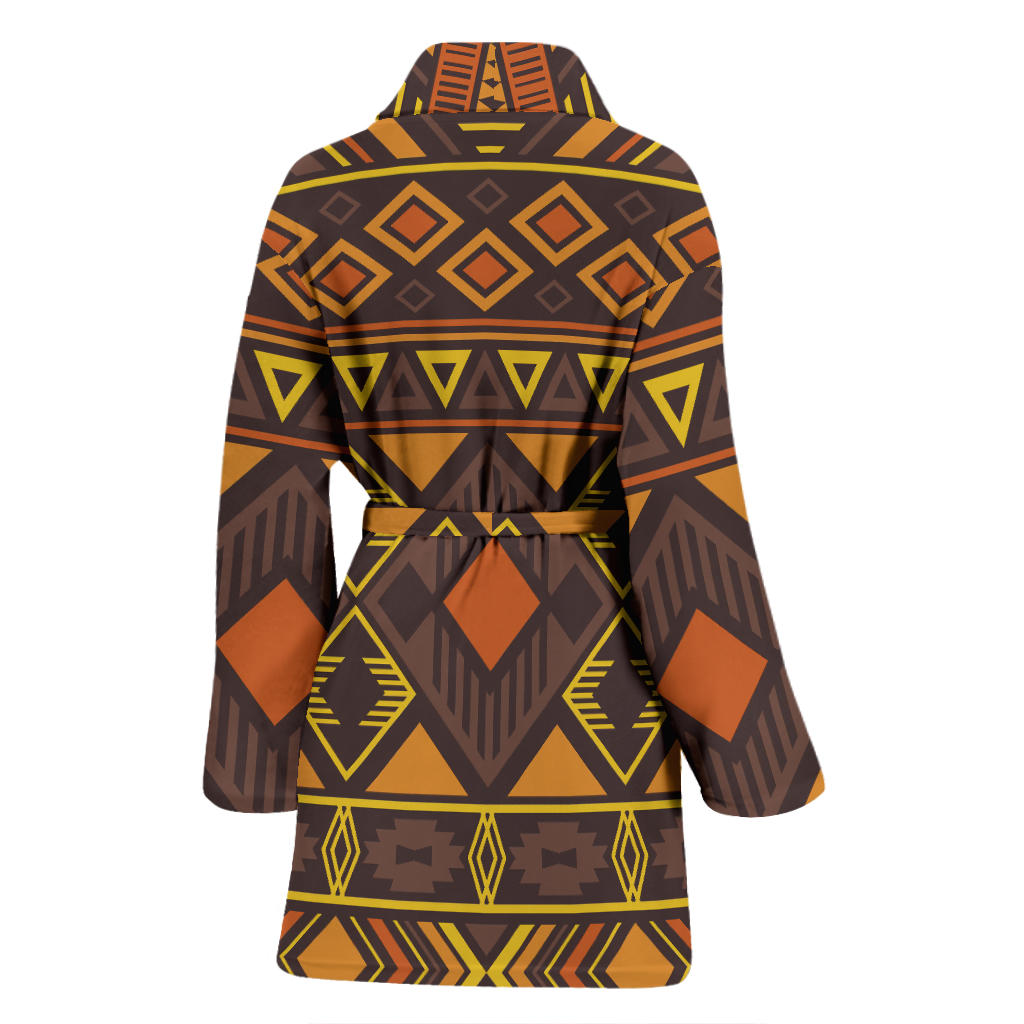 Navajo Pattern Print Design A06 Women Bathrobe
