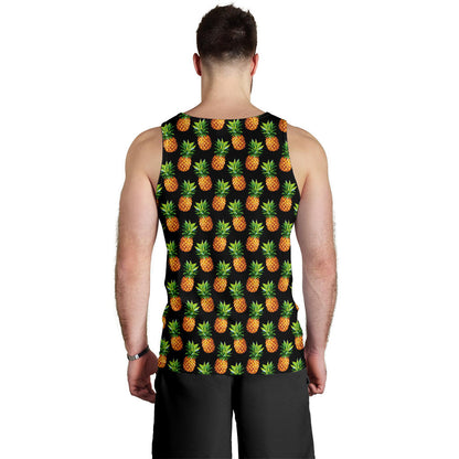 Pineapple Cute Print Design Pattern Men Tank Top