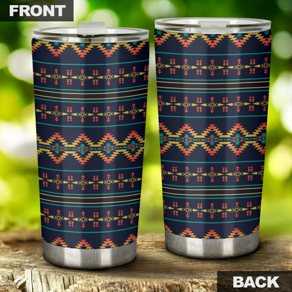 Southwest American Design Themed Print Tumbler