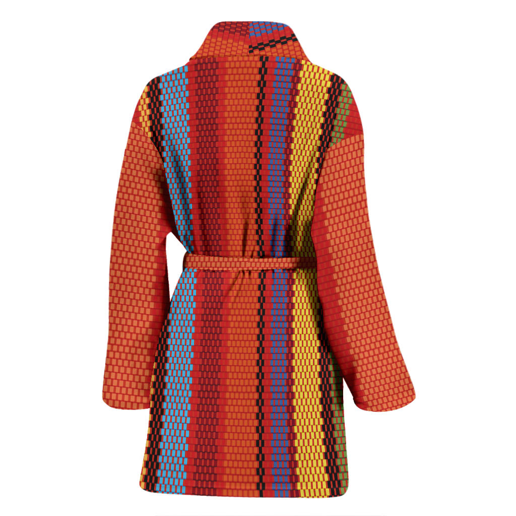 Mexican Pattern Print Design 05 Women Bathrobe