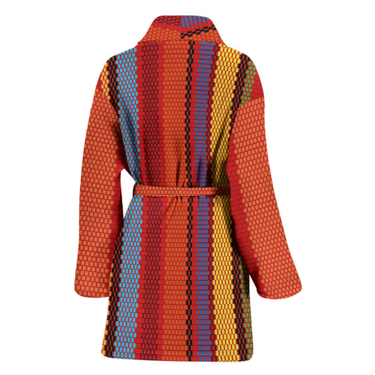 Mexican Pattern Print Design 05 Women Bathrobe