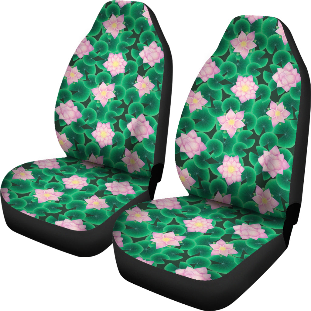 Water Lily Print Design LKS303 Car Seat Covers