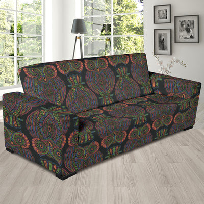 Owl Pattern Print Design A05 Sofa Slipcover