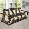 Buffalo Head Pattern Print Design 03 Sofa Slipcover