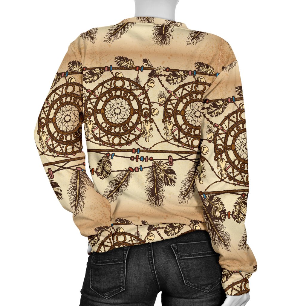 Dream catcher vintage native Women Long Sleeve Sweatshirt