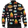 Camping Campfire Marshmallows Men Bomber Jacket