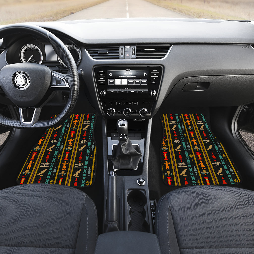 Eye of Horus Egypt Style Pattern Car Floor Mats Front Back