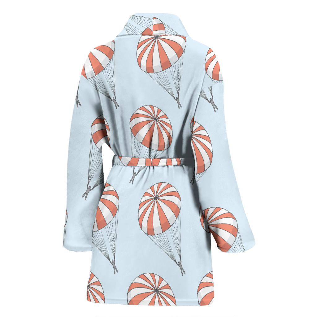 Skydiving Pattern Print Design 01 Women Bathrobe