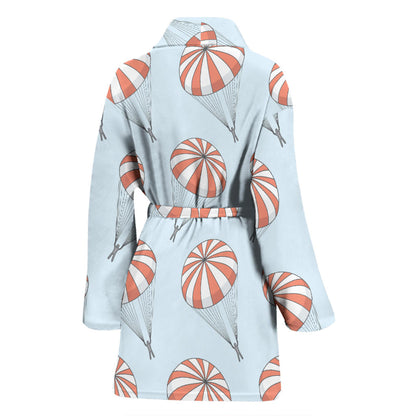 Skydiving Pattern Print Design 01 Women Bathrobe