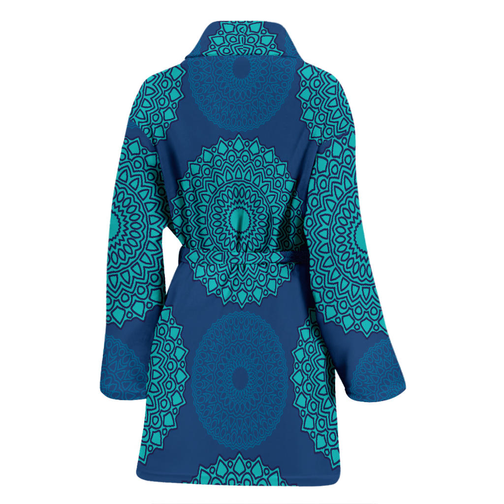 Medallion Pattern Print Design 04 Women Bathrobe