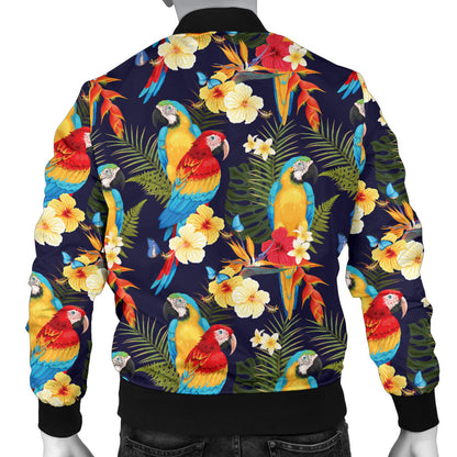 Parrot Themed Design Men Bomber Jacket