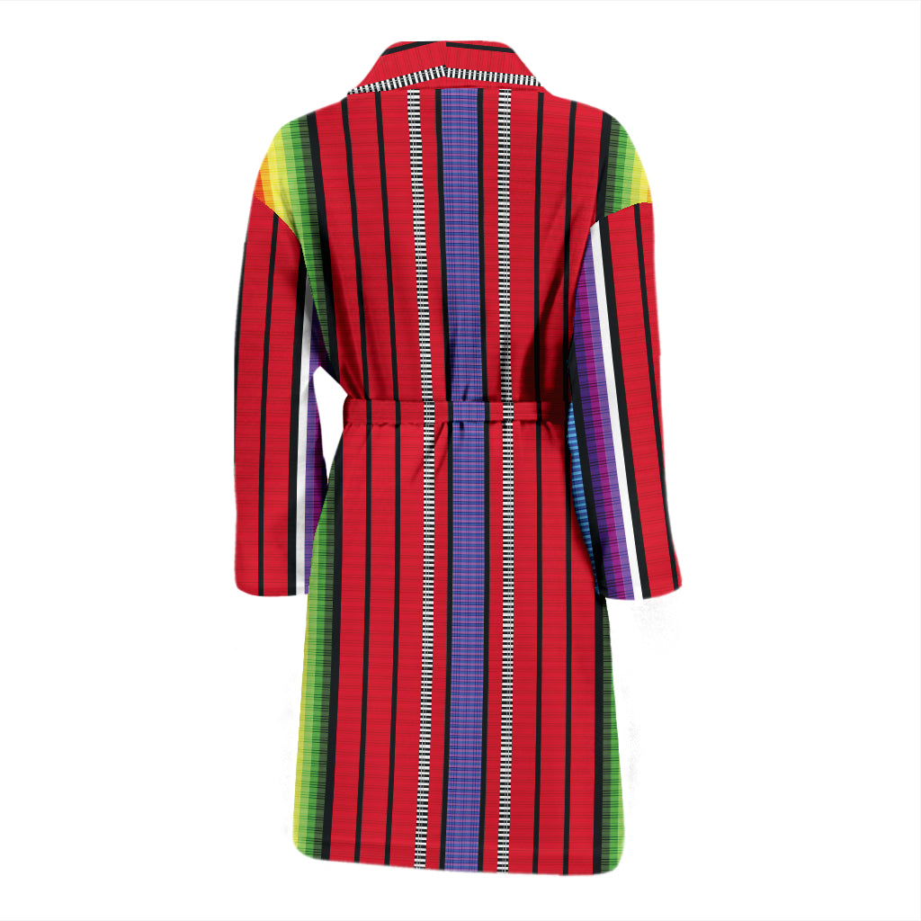Serape Print Design LKS305 Men Bathrobe