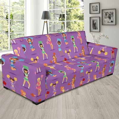 Cheerleader Pattern Print Design 02 Sofa Slipcover