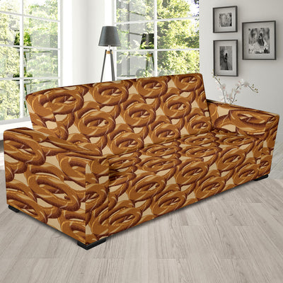 Bagel Pattern Print Design 02 Sofa Slipcover