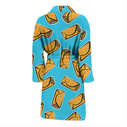Burrito Print Design LKS301 Men Bathrobe