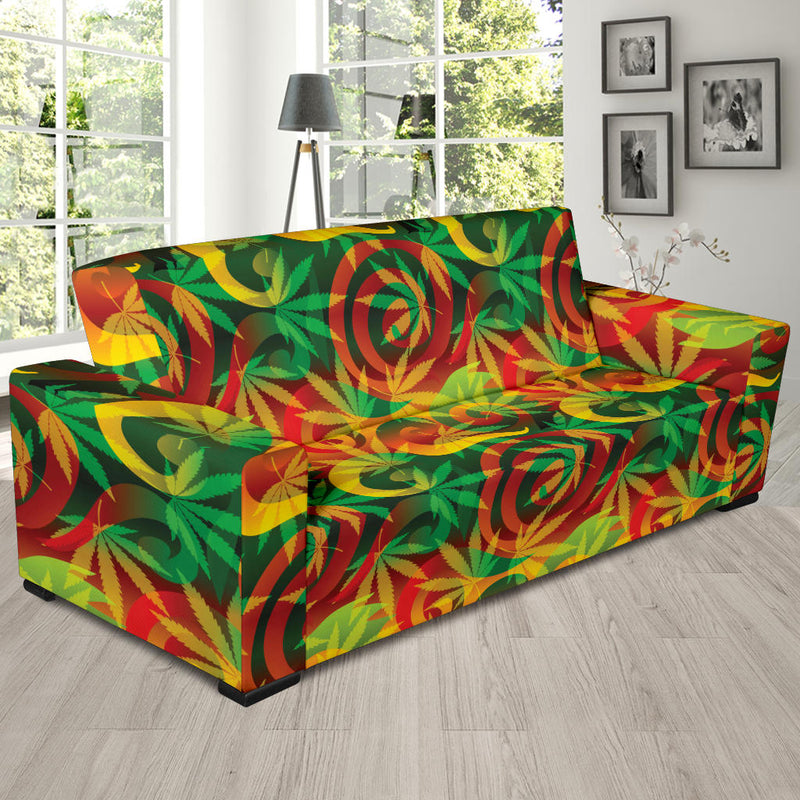 Rastafarian Pattern Print Design A01 Sofa Slipcover