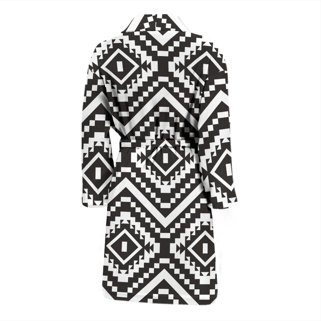 Tribal Pattern Print Design LKS303 Men Bathrobe