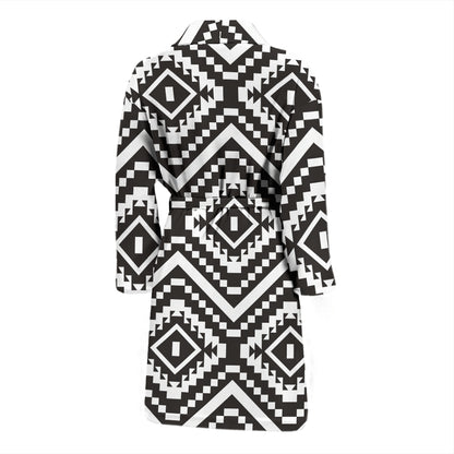 Tribal Pattern Print Design LKS303 Men Bathrobe