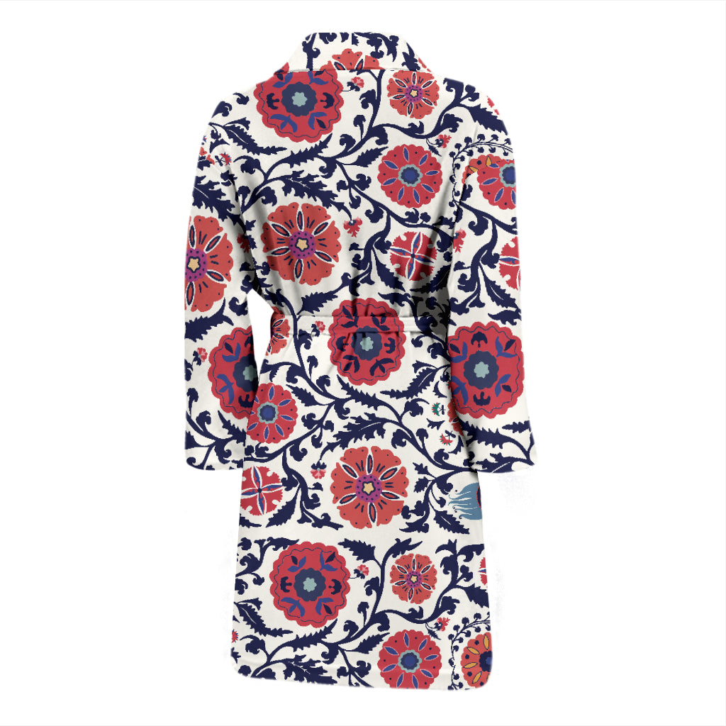Suzani Print Design LKS304 Men Bathrobe