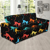 Monkey Pattern Print Design 01 Sofa Slipcover