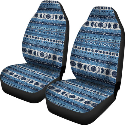 Sun Moon Pattern Print Design LKS306 Car Seat Covers