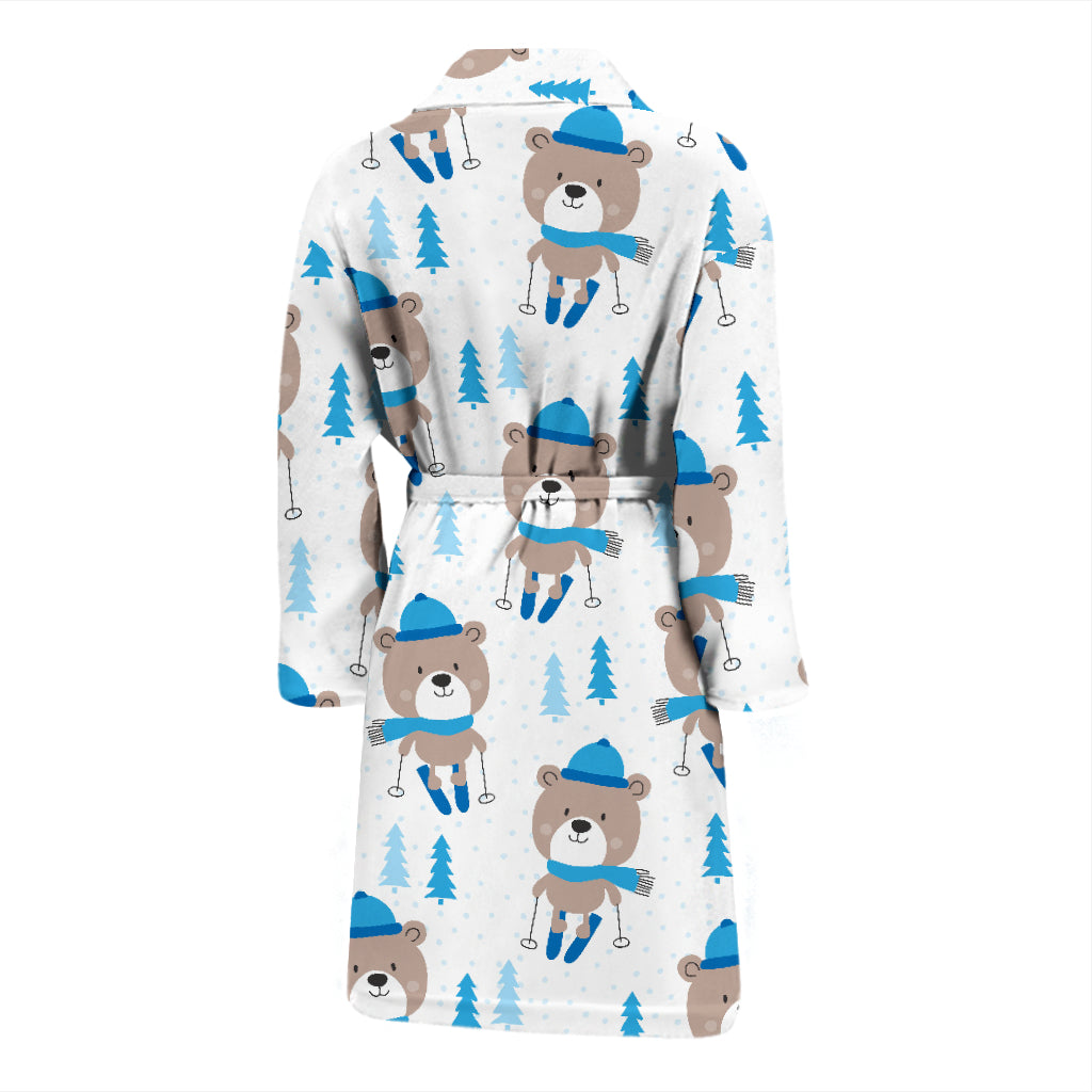 Ski Print Design LKS306 Men Bathrobe