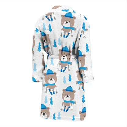 Ski Print Design LKS306 Men Bathrobe