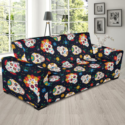 Sugar Skull Print Design LKS305 Sofa Slipcover