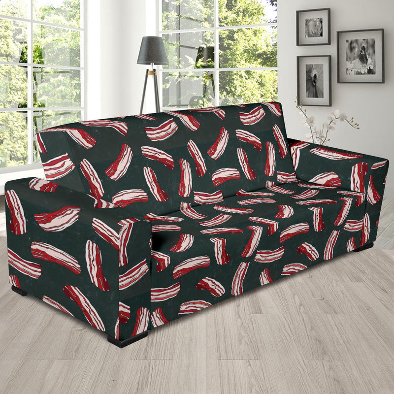 Bacon Pattern Print Design 02 Sofa Slipcover