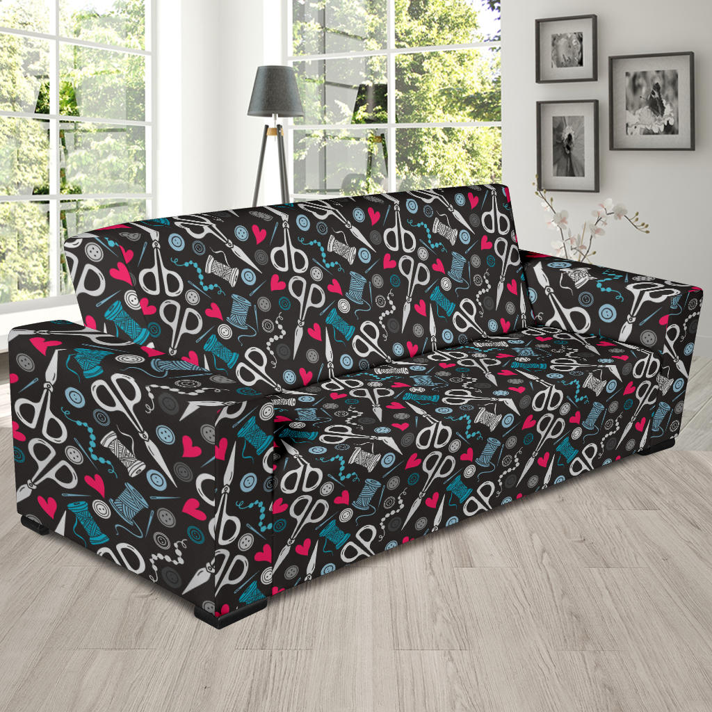 Sewing Equipment Print Design LKS305 Sofa Slipcover