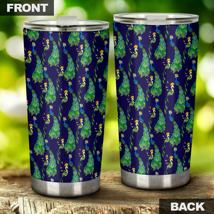 Peacock Art Design Print Tumbler