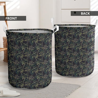 Palm Tree Background Design Print Laundry Basket