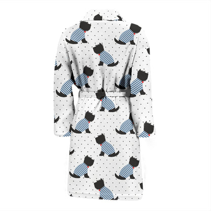 Scottish Terriers Print Design LKS3013 Men Bathrobe