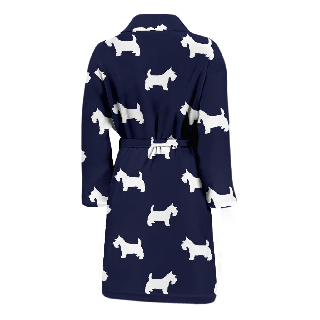 Scottish Terriers Print Design LKS3019 Men Bathrobe