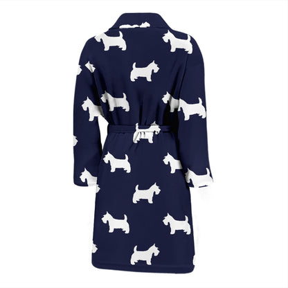 Scottish Terriers Print Design LKS3019 Men Bathrobe