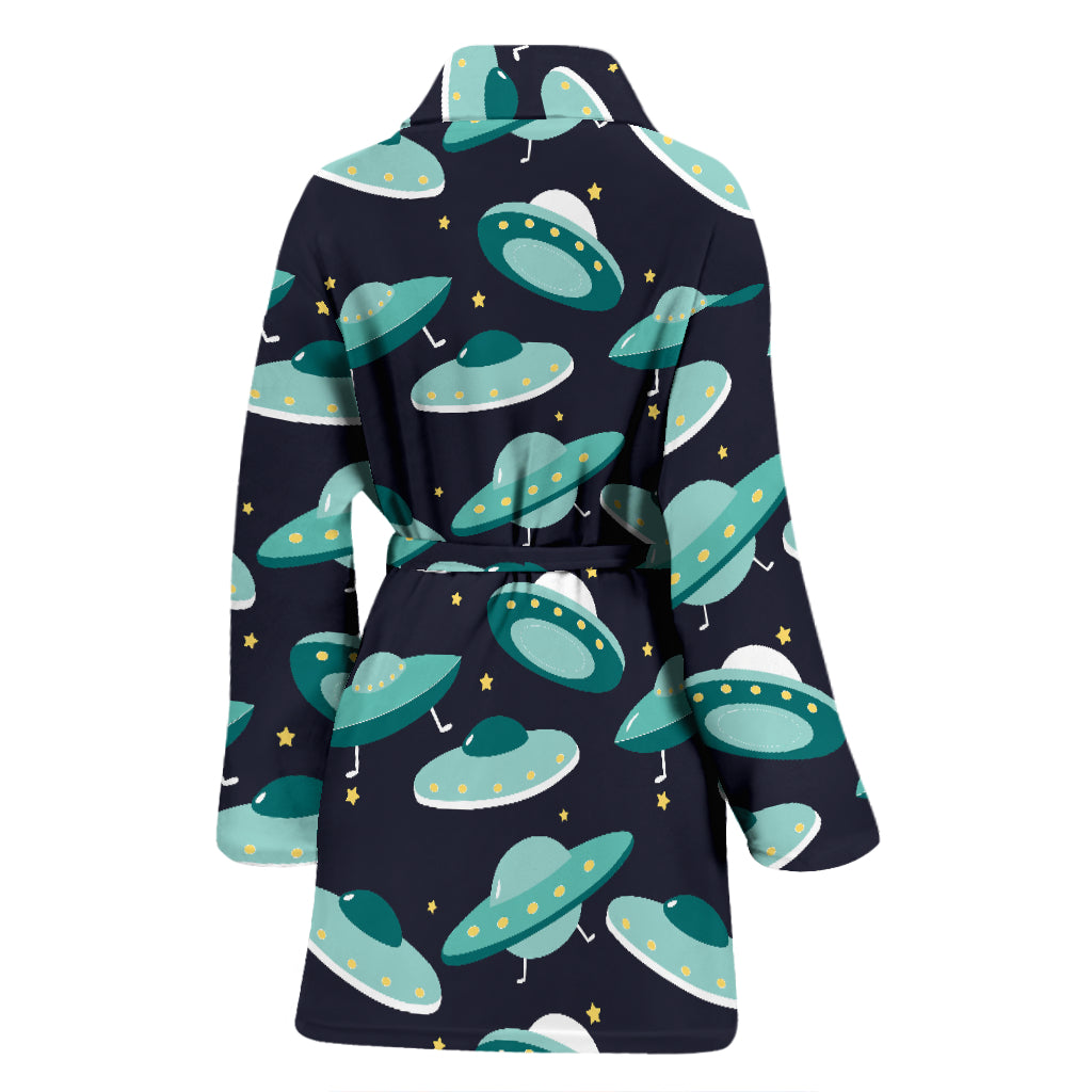 UFO Print Design LKS304 Women Bathrobe