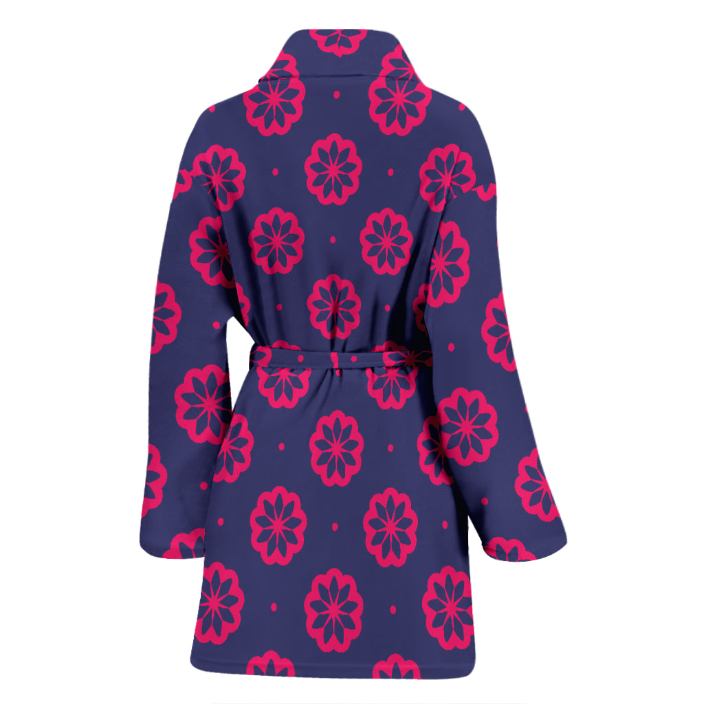 Water Lily Print Design LKS301 Women Bathrobe