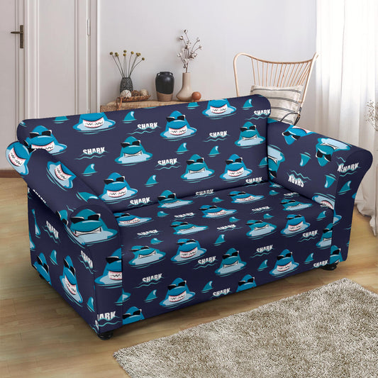 Shark Print Design LKS309 Loveseat Couch Slipcover