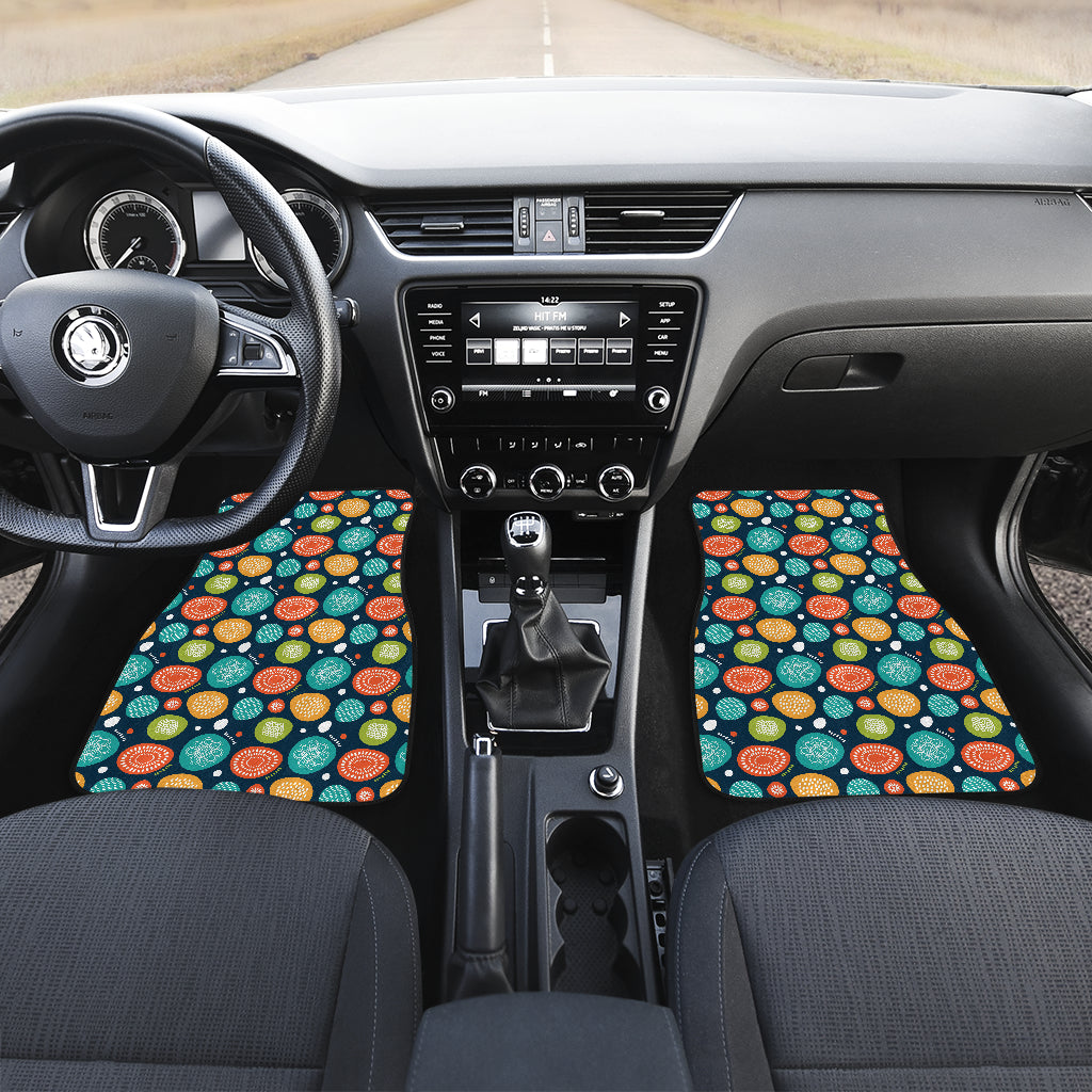 Swedish Themed Design Car Floor Mats Front Back