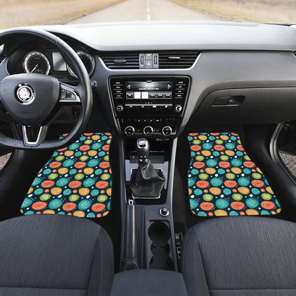 Swedish Themed Design Car Floor Mats Front Back