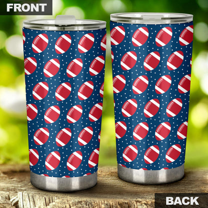American Football Star Design Pattern Tumbler