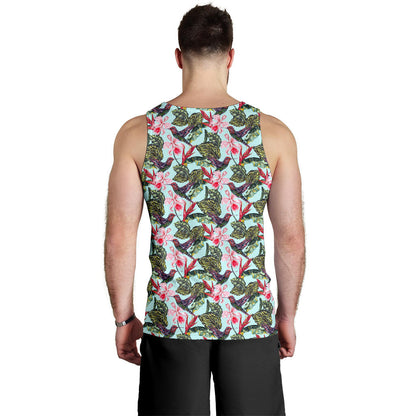 Hummingbird Cute Themed Print Men Tank Top