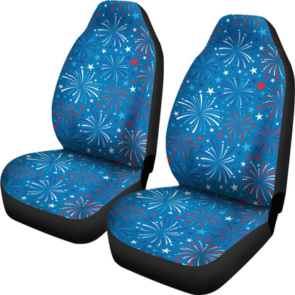 Firework Celebration Print Design LKS304 Car Seat Covers