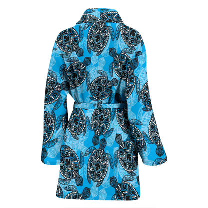 Tribal Pattern Print Design LKS307 Women Bathrobe
