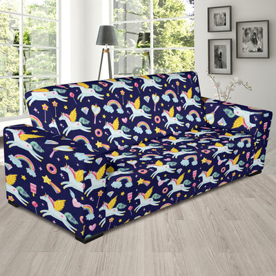 Pegasus Pattern Print Design 05 Sofa Slipcover