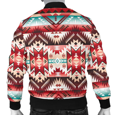 Aztec Western Style Print Pattern Men Bomber Jacket