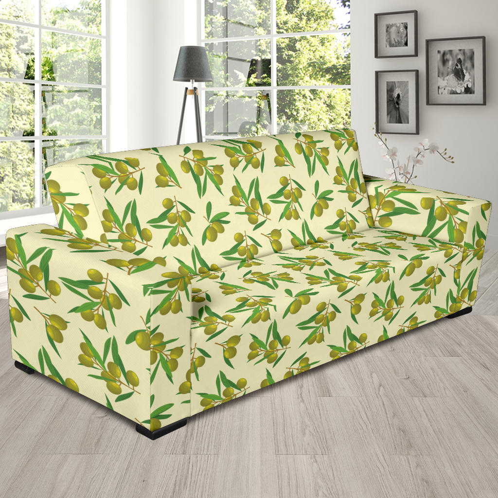 Olive Print Design LKS302 Sofa Slipcover