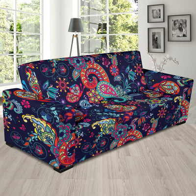 Paisley Boho Pattern Print Design A06 Sofa Slipcover