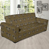 Badminton Pattern Print Design 07 Sofa Slipcover